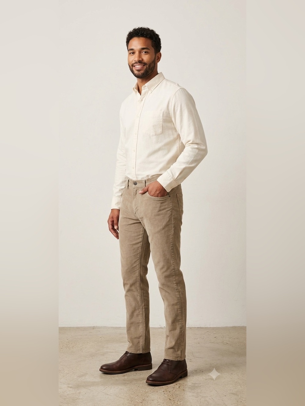 Levi's Men's 502 Regular Taper Corduroy Pants in Taupe 36x34 NWT